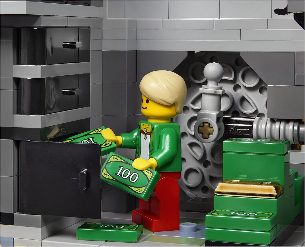 City Street Brick Bank Building Set - 10251